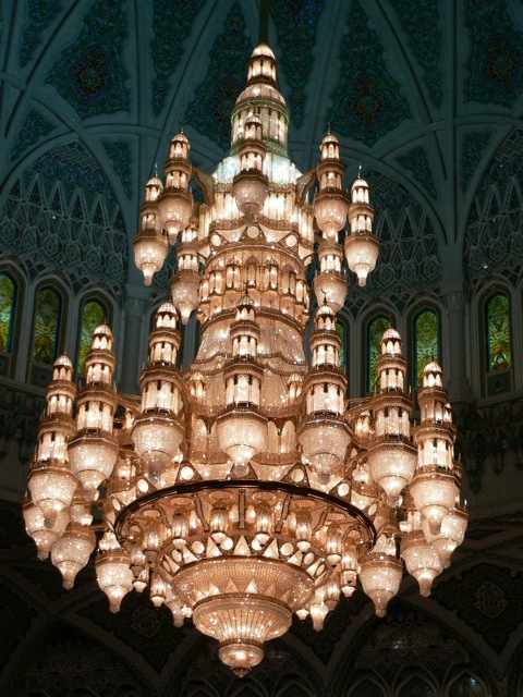 Swarovski Chandelier at the Grand Mosque, Muscat