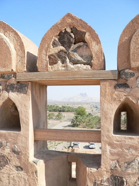 View from the top of Jabreen Castle