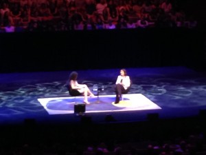 NIgella Lawson onstage with Annabel Crabb at the Opera House where she so charmingly took a photo of the audience because she was just as excited to be there as we were. 